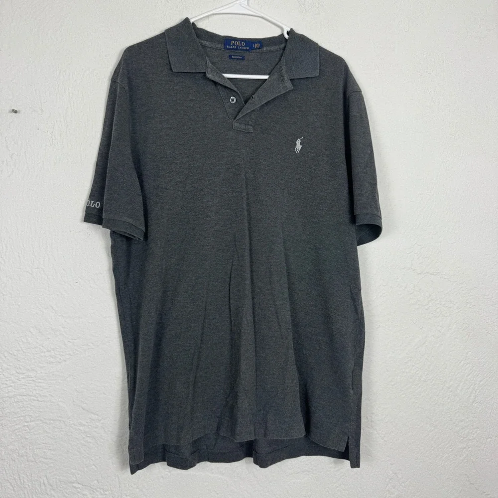 Lot of 2 Polo Ralph Lauren Mens Classic Fit Polo Shirts Large